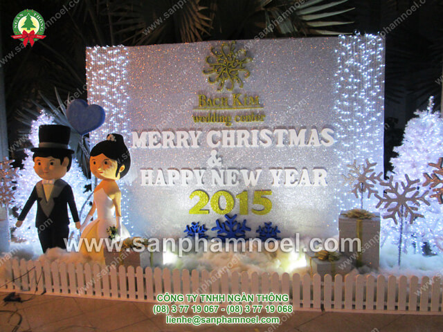 cách trang trí cửa kiếng noel