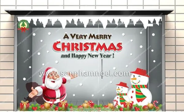Decal trang trí noel quận 8