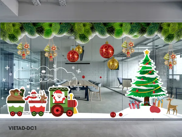 Decal trang trí noel quận 8