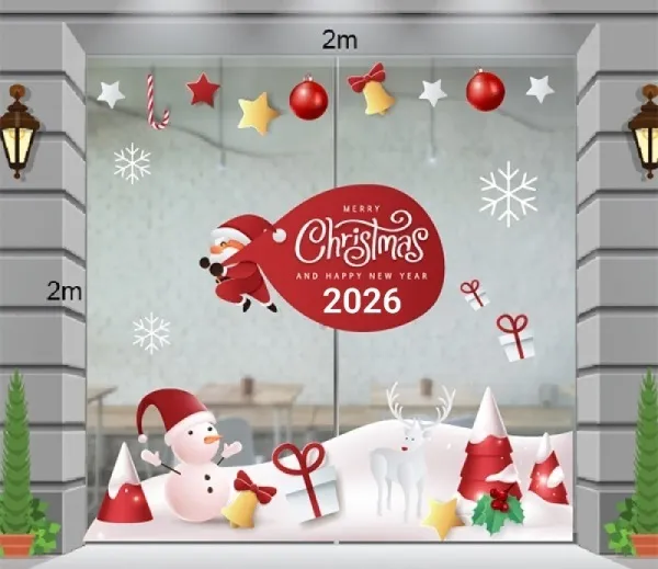 Decal trang trí noel quận Thủ Đức