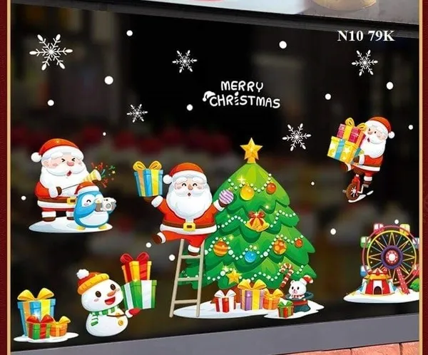 Decal trang trí noel quận Thủ Đức