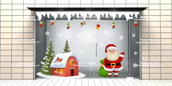 Decal trang trí noel quận Thủ Đức
