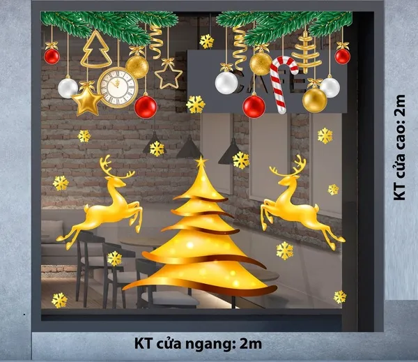 Decal trang trí noel quận Thủ Đức