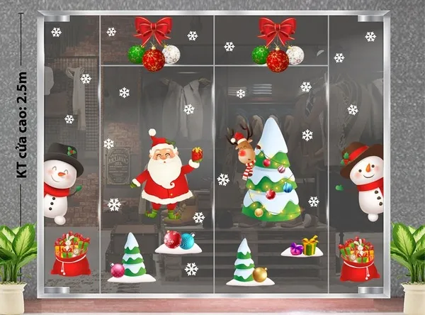 Decal trang trí noel quận Thủ Đức