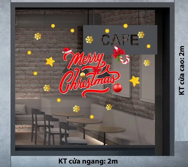 Decal trang trí noel quận Thủ Đức