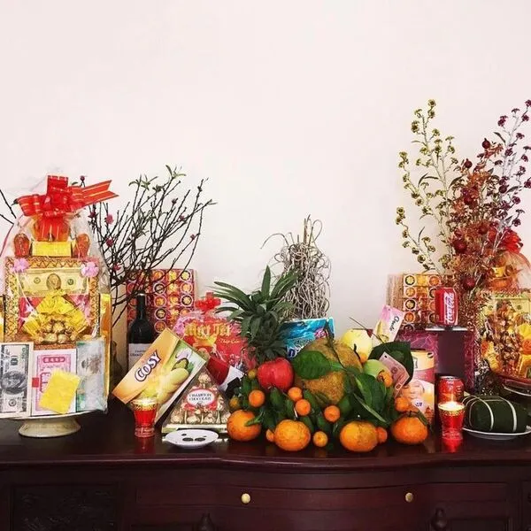 Cách trang trí bàn thờ ngày tết miền Bắc