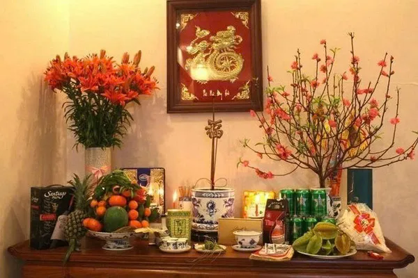 Cách trang trí bàn thờ ngày tết miền Bắc