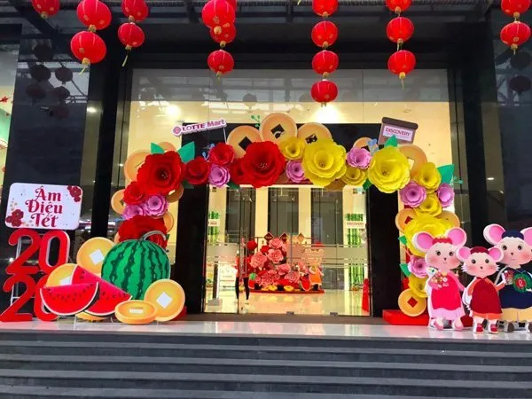 Cổng trang trí tết 2026