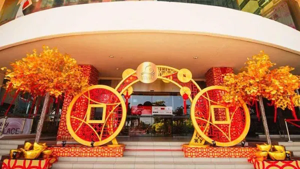 Cổng trang trí tết 2026