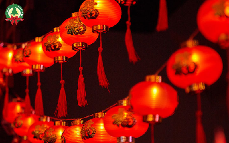 Mẫu Đèn Trang Trí Tết Ngoài Trời Đẹp Nhiều Màu Chống Nước 2026