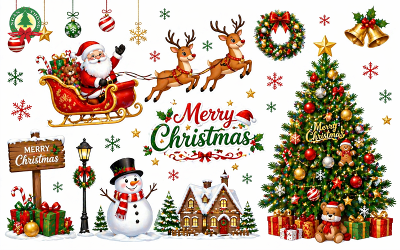 Decal trang trí Noel là gì?