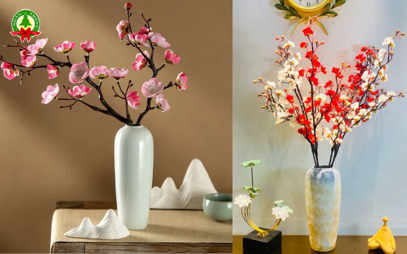 Hướng dẫn những cách cắm hoa giả ngày tết đẹp chuẩn phong thủy, giúp không gian nhà bạn rực rỡ và thu hút tài lộc. Khám phá ngay các mẫu bình hoa Tết độc lạ tại Ngàn Thông!