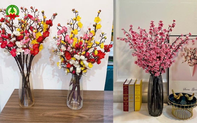 Hướng dẫn những cách cắm hoa giả ngày tết đẹp chuẩn phong thủy, giúp không gian nhà bạn rực rỡ và thu hút tài lộc. Khám phá ngay các mẫu bình hoa Tết độc lạ tại Ngàn Thông!