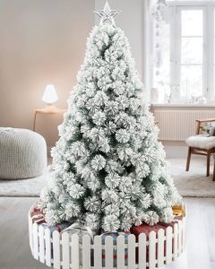 Cây thông Noel cước đầu vàng phủ tuyết mã LP-YHN-HS, cao 1m5 đến 3m