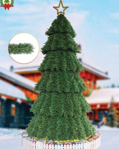 Cây thông Noel cước nở hoa 2 loại lá mã LP-KS-NH, cao 4m3 đến 12m3