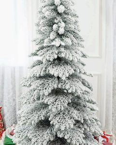 Cây thông Noel đầu nhọn phủ tuyết mã LP-T5-HS, cao 1m5 đến 2m4