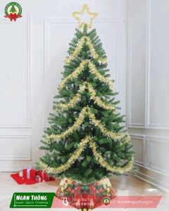 Cây thông Noel đầu tròn màu xanh 2IN mã LP-TNQC, cao 90cm đến 4m5