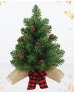 Cây thông Noel mini gắn trái thông mã LP-LU-P, cao 30cm