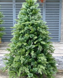 Cây thông Noel PE 3 loại lá cước nở hoa mã LP-SPA, cao 1m5 đến 3m